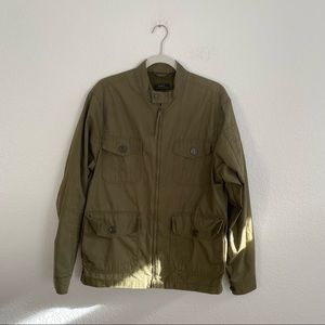 ZARA Women’s Medium Green Long-Sleeve Utility Jacket
